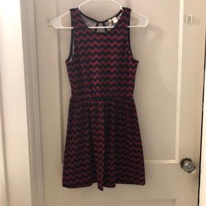 Chevron mini dress